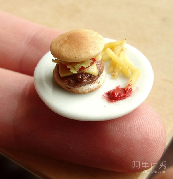 逼真的微型粘土食物雕塑 讓人想要流口水--置頂表情