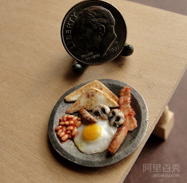 逼真的微型粘土食物雕塑 讓人想要流口水--置頂表情